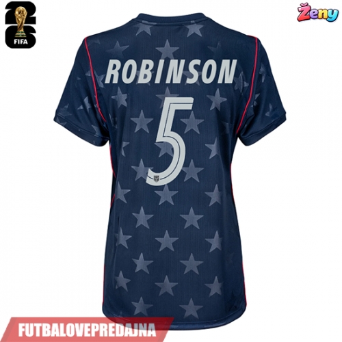 Lacne Ženy Futbalové dres Spojené štáty Antonee Robinson #5 MS 2026 Krátky Rukáv - Preč